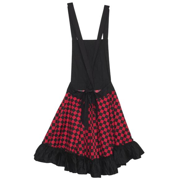 Hot Topic Skirtall Whimsigoth Coquette Y2K Retro Checkered Red Black Medium - Picture 4 of 4
